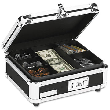Vaultz® Locking Cast Box With Tumbler Lock, 10 X 8.75 X 5, Plastic; Steel, Black And Chrome freeshipping - TVN Wholesale